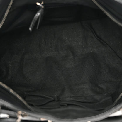 Balenciaga Chevre Silver Metallic Edge Hardware Velo Black 5 of 10