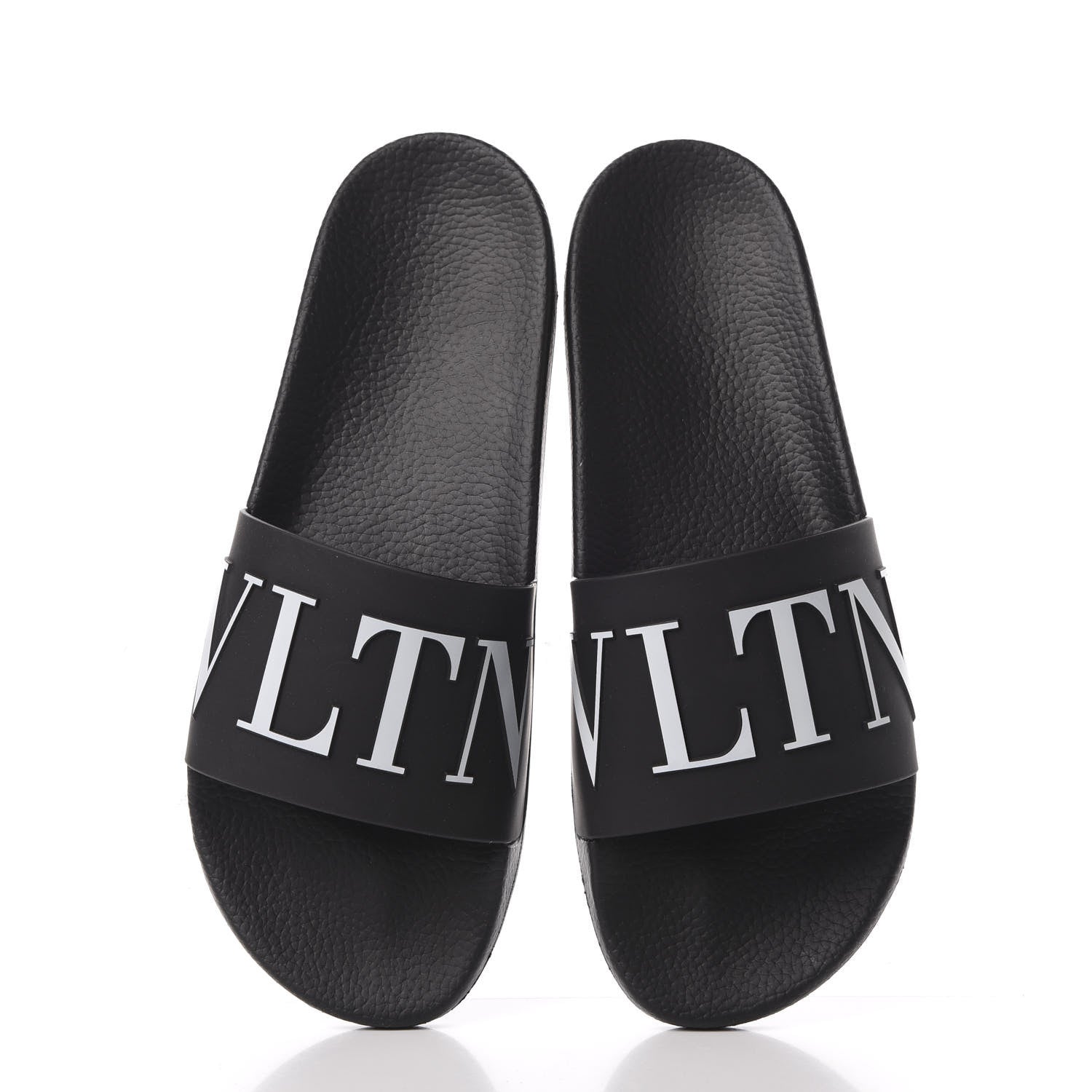 Valentino Garavani Rubber Mens VLTN Pool Slide Sandals 45 Black 5 of 10