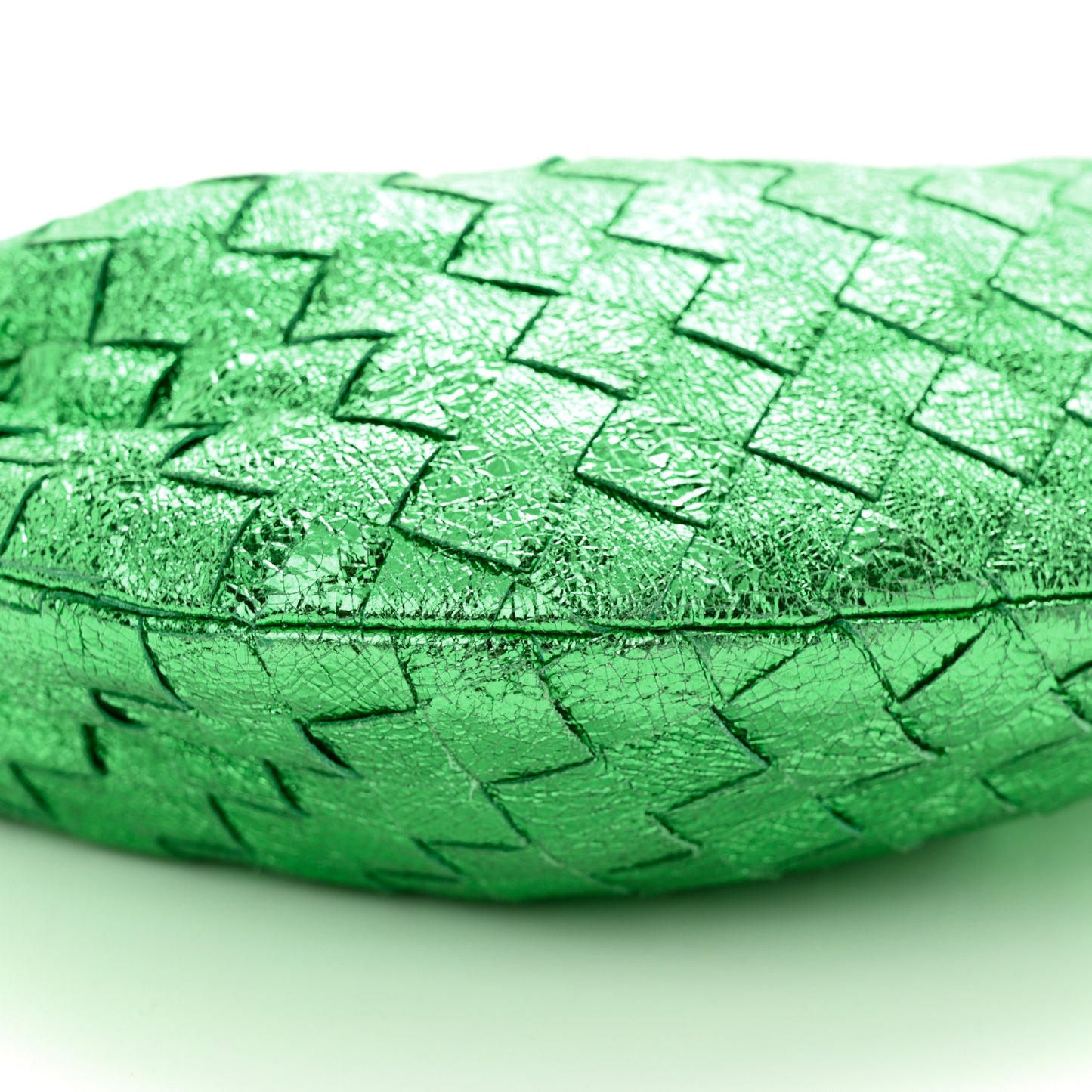 Metallic Nappa Intrecciato Mini Jodie Parakeet