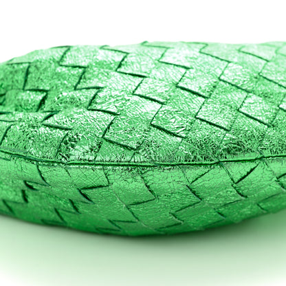 Bottega Veneta Metallic Nappa Intrecciato Mini Jodie Parakeet 9 of 10
