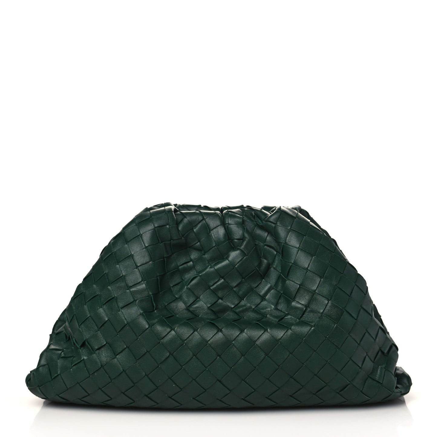 Nappa Maxi Intreccio The Pouch Oversized Clutch Raintree
