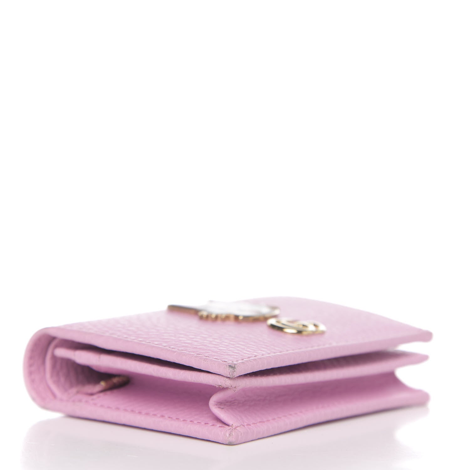 Gucci Dollar Calfskin Bosco Card Case Wallet Malva 3 of 7
