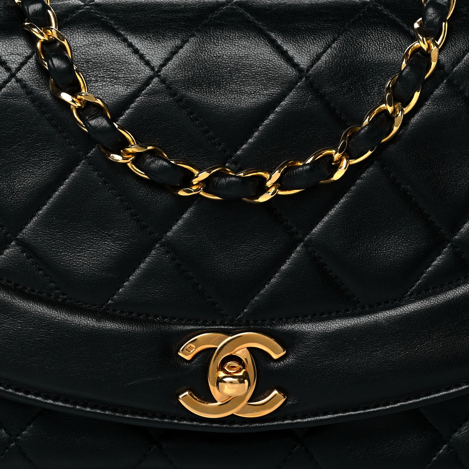 Chanel Lambskin Quilted Small Single Flap Black 7 of 10