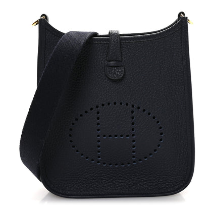 Hermes Taurillon Clemence Evelyne TPM Bleu Nuit 1 of 11