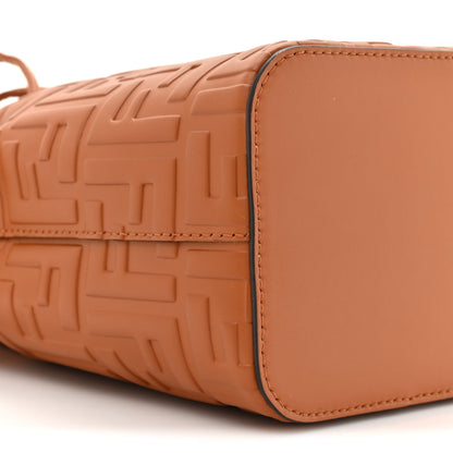 Fendi Vitello Liberty F is Fendi FF 1974 Embossed Mini Mon Tresor Bucket Bag Brandy 10 of 11