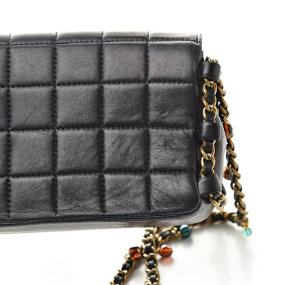 Chanel Lambskin East West Chocolate Bar Flap Black 16 of 16