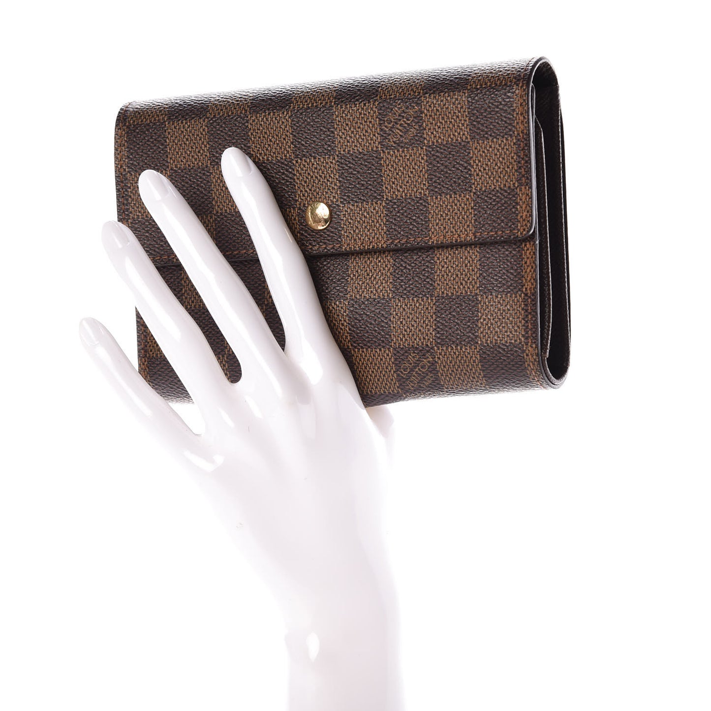 Damier Ebene Porte Tresor Etui Papier Wallet
