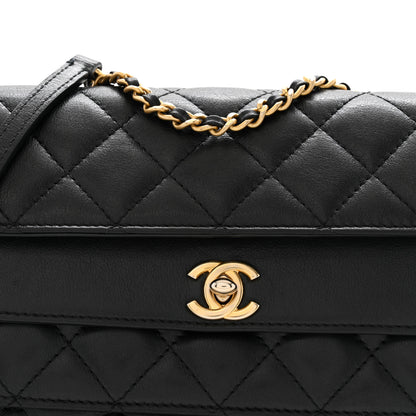 Chanel Calfskin Quilted Triple Flap Black 9 of 12