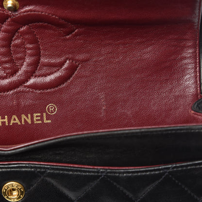 Chanel Lambskin Quilted Small Double Flap Black 11 of 15