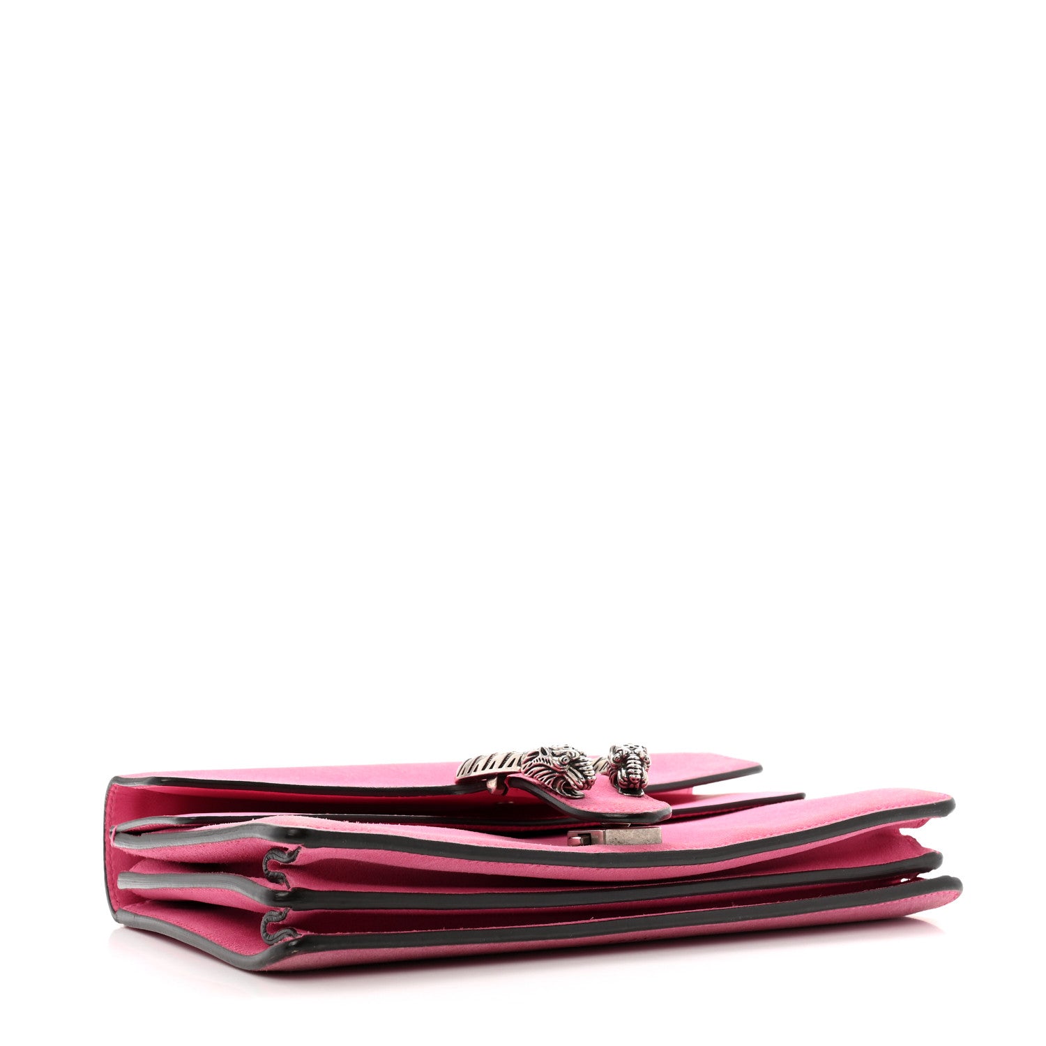 Gucci Suede Vitello Velvet Small Dionysus Shoulder Bag Pink Tropical Flower 4 of 17