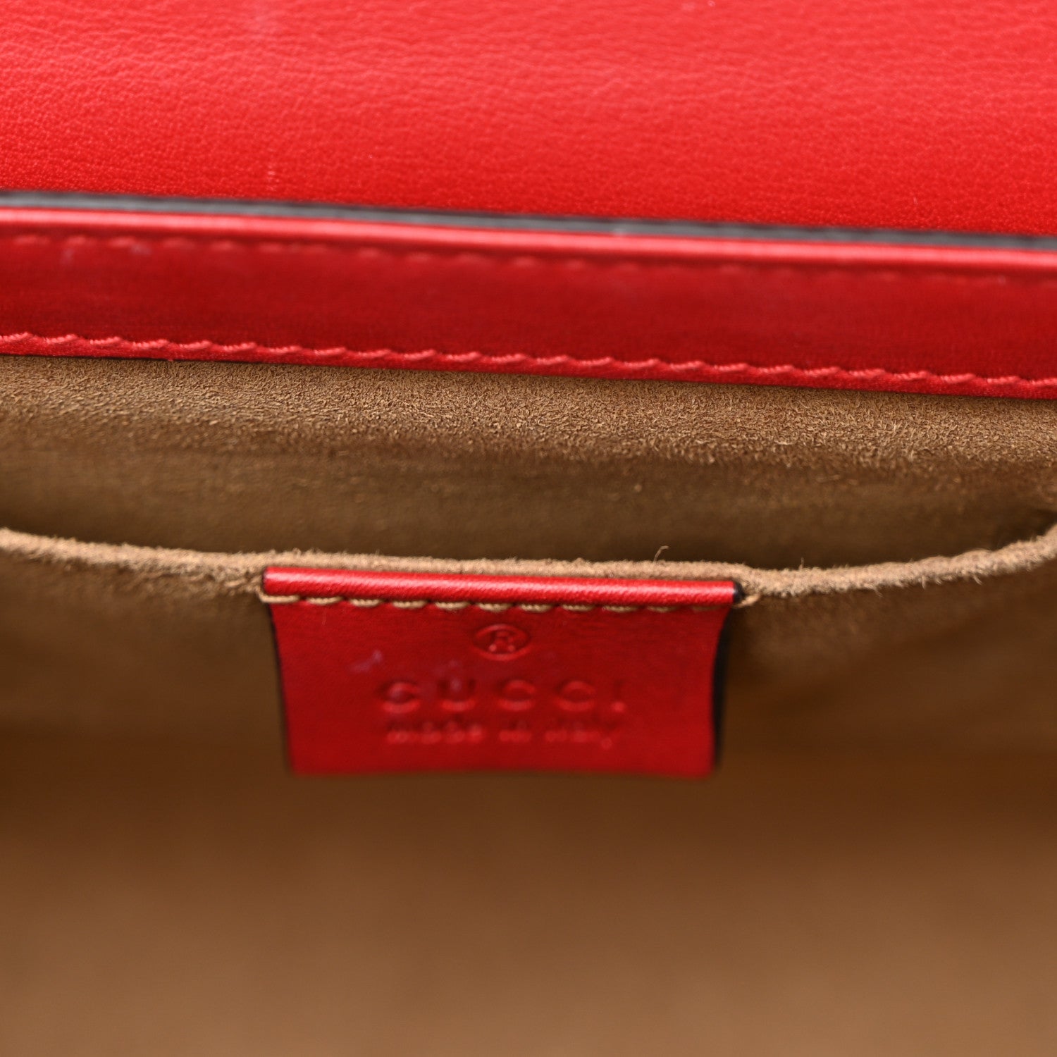Gucci GG Supreme Monogram Calfskin Small Padlock Shoulder Bag Beige Hibiscus Red New Rosette 8 of 12