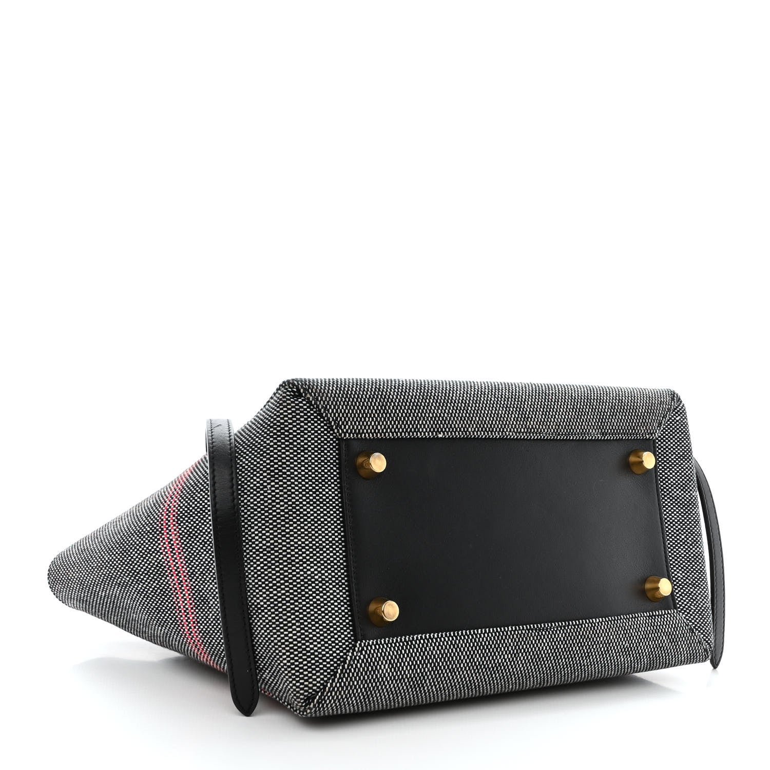 Celine Cotton Canvas Calfskin Mini Belt Bag Black 4 of 13