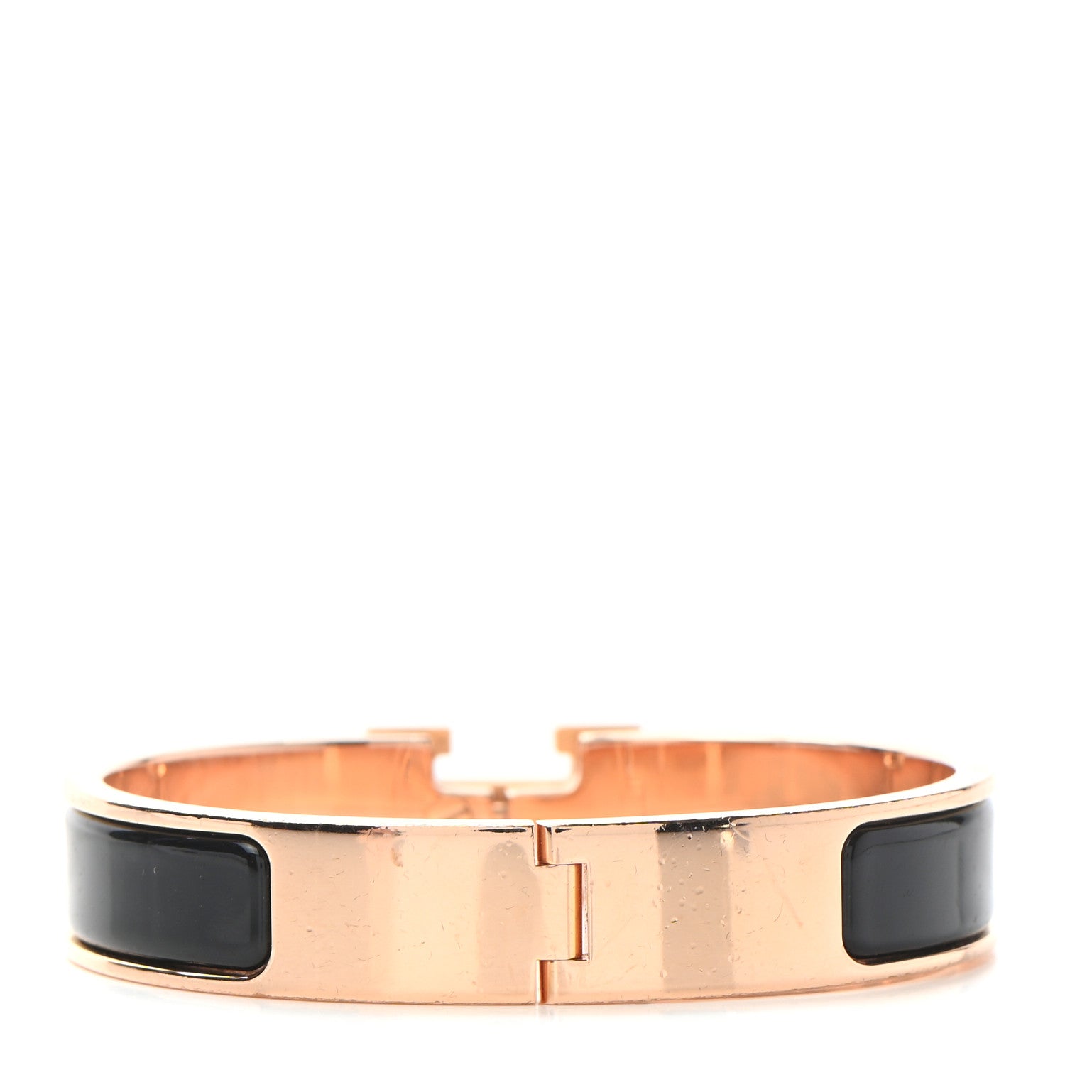 Hermes Enamel Narrow Clic Clac H Bracelet PM Black 3 of 5