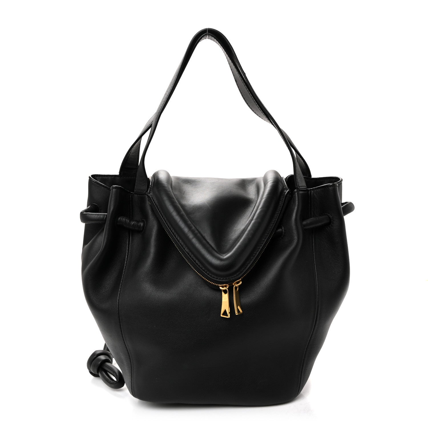 Bottega Veneta Calfskin Small Beak Tote Black 1 of 10