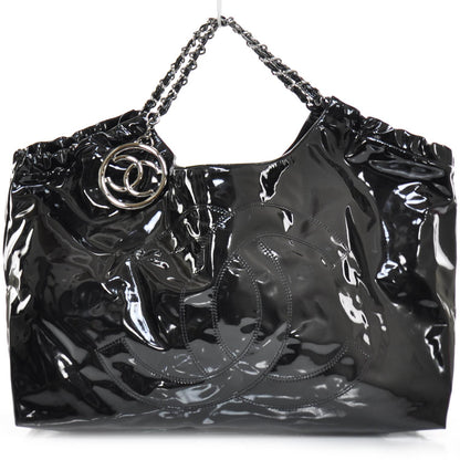 Chanel Vinyl XL Coco Cabas Black 1 of 10