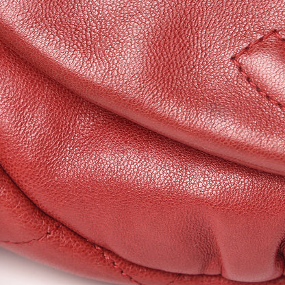 Chanel Lambskin Half Moon Wallet On Chain WOC Red 11 of 17