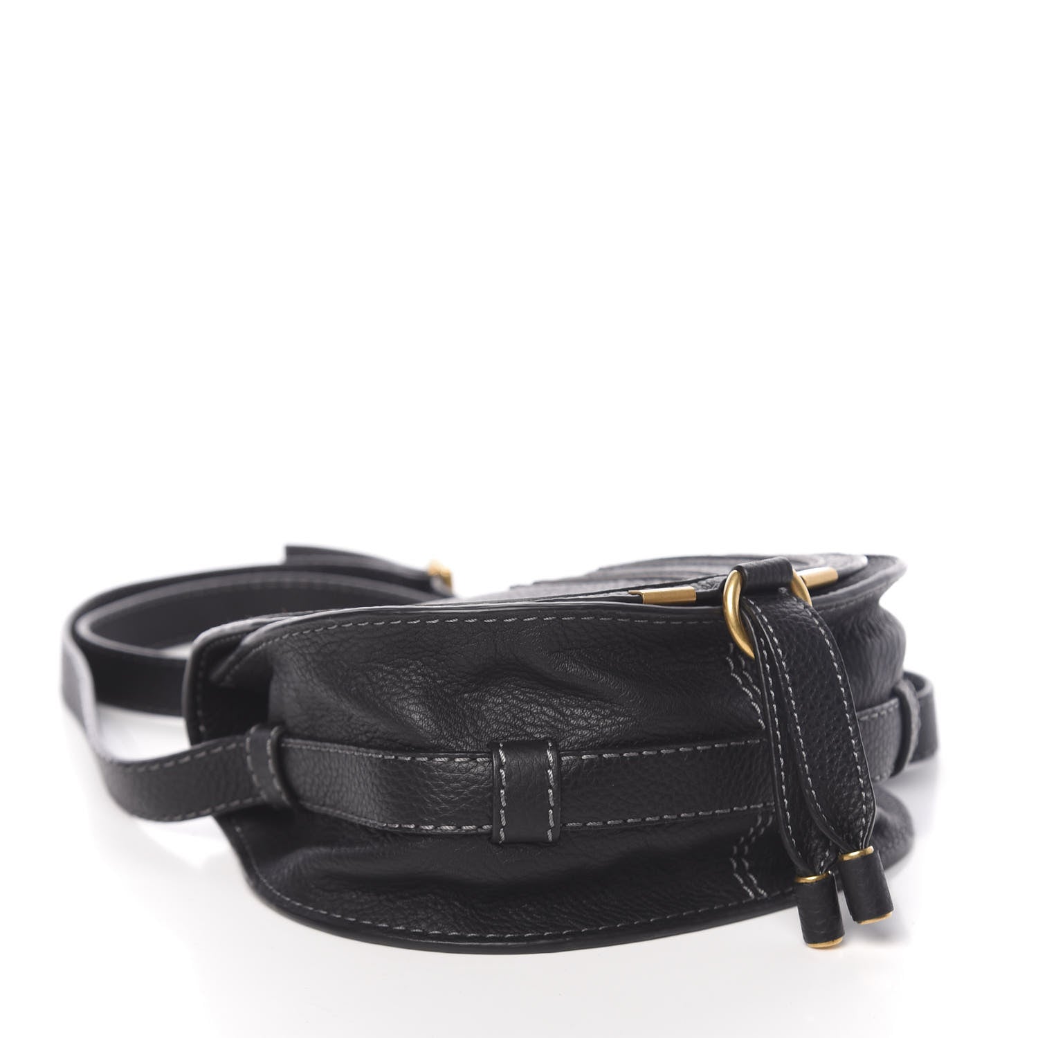 Chloe Calfskin Mini Marcie Round Crossbody Bag Black 4 of 9
