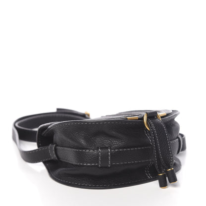 Chloe Calfskin Mini Marcie Round Crossbody Bag Black 4 of 9