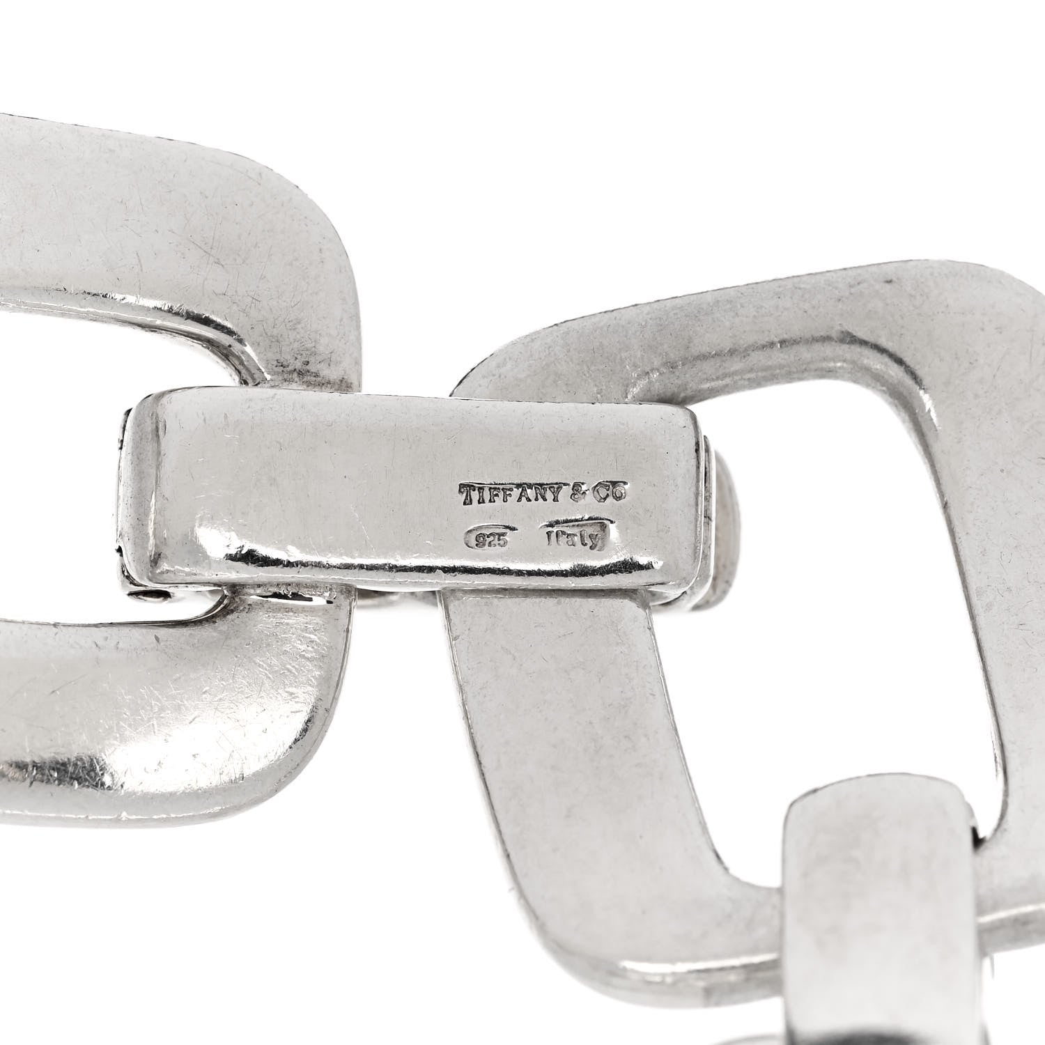 Tiffany Sterling Silver Square Link Bracelet 3 of 3