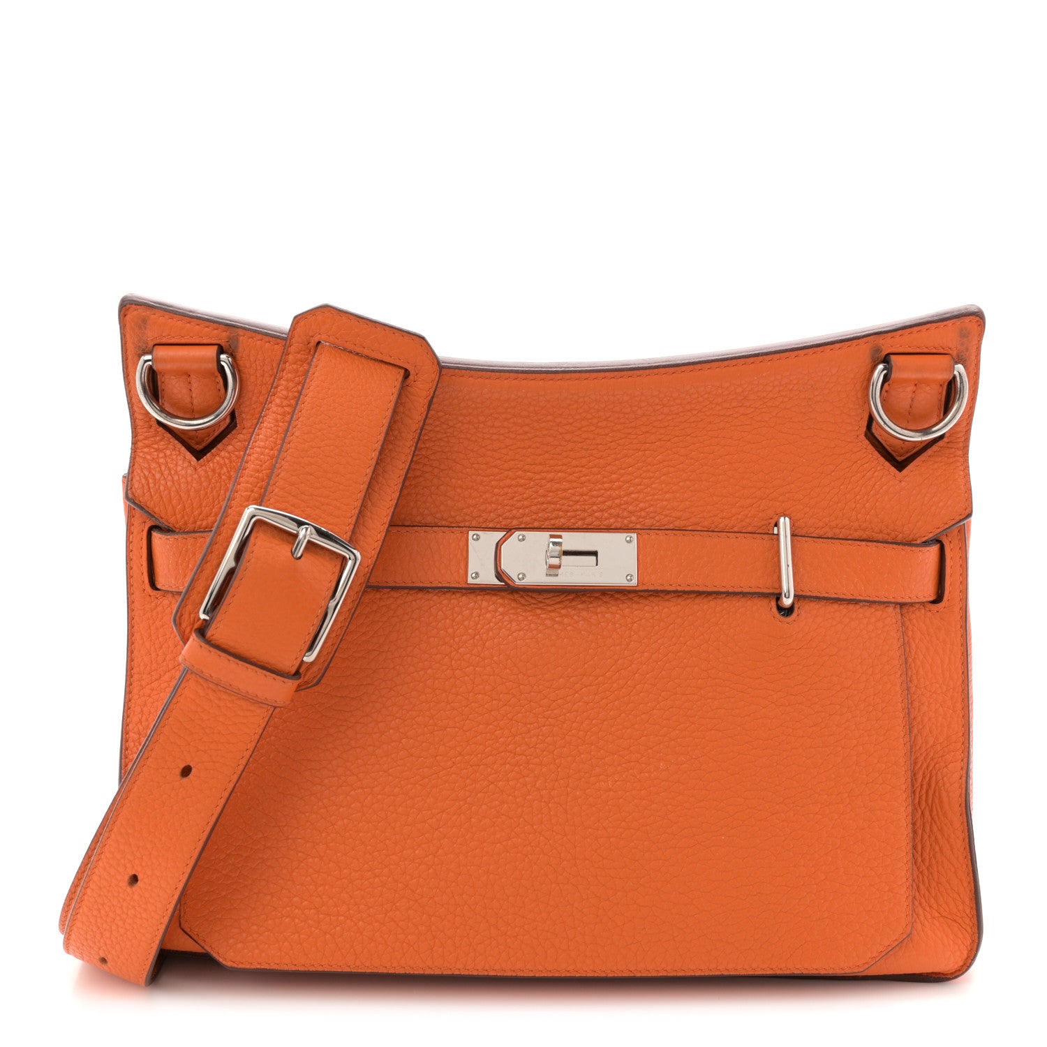 Hermes Taurillon Clemence Jypsiere 31 Orange 1 of 12