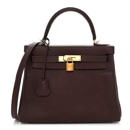 Hermes Taurillon Clemence Kelly Retourne 28 Havane 1 of 13