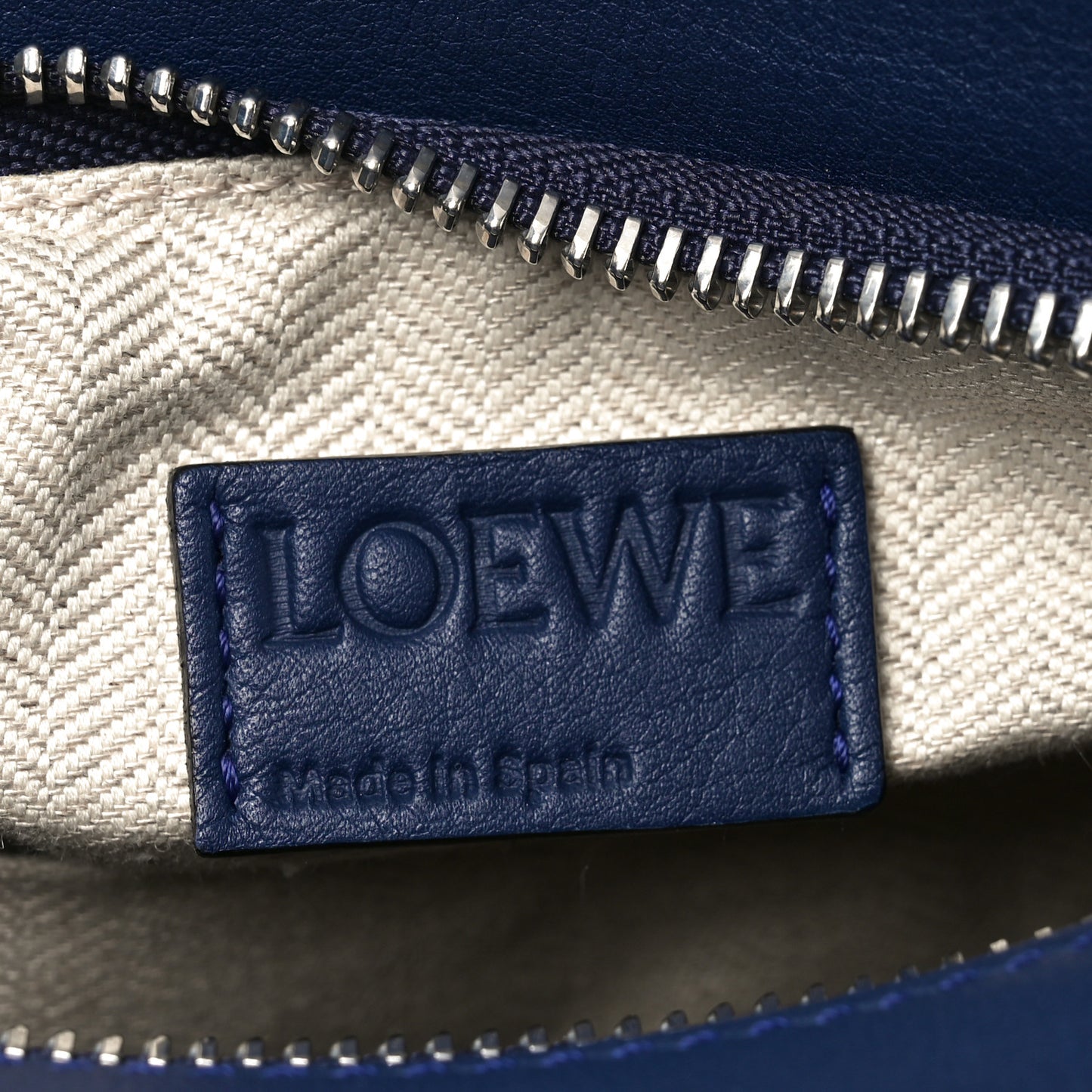 Calfskin Small Puzzle Bag Marine