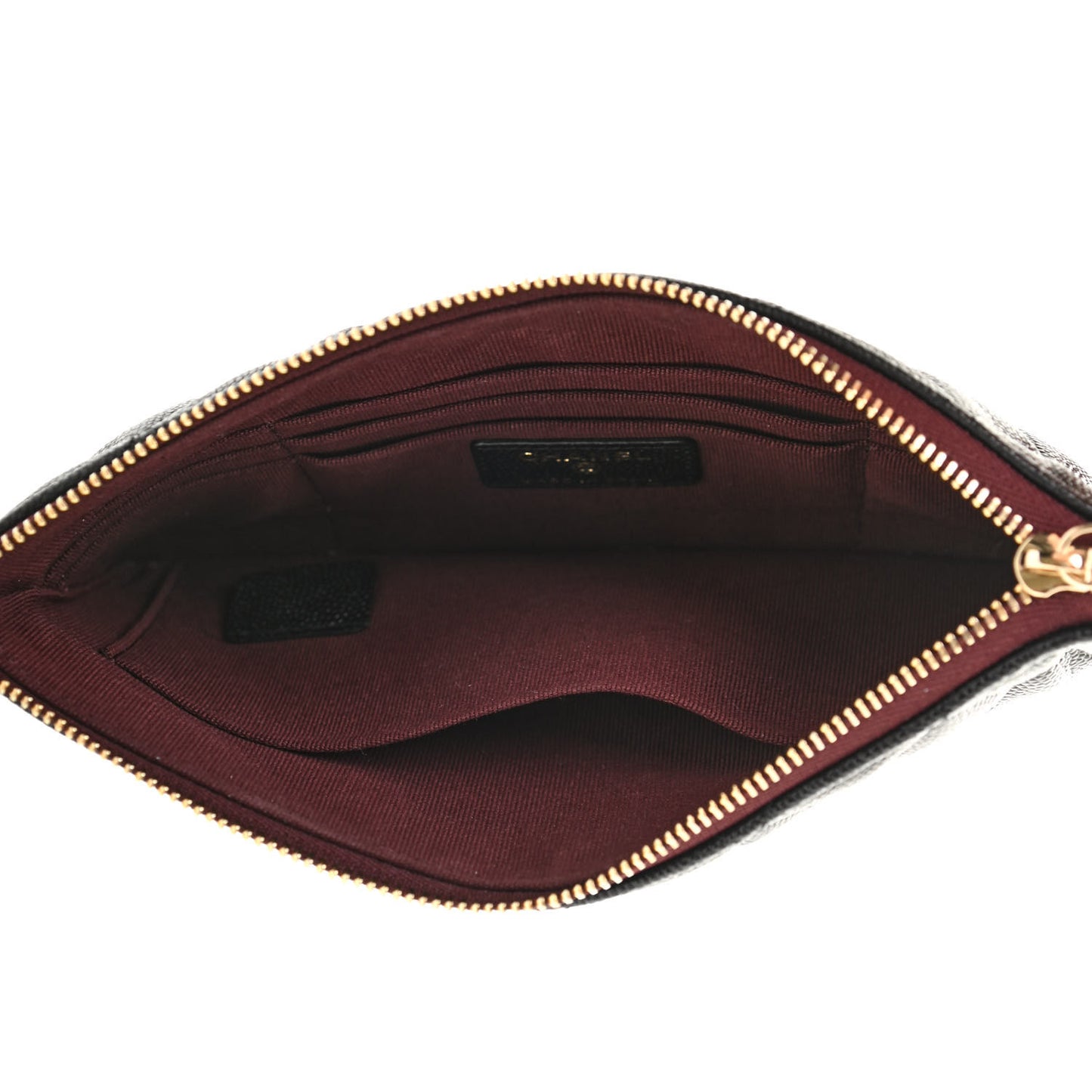 Caviar Quilted Cosmetic Case Black