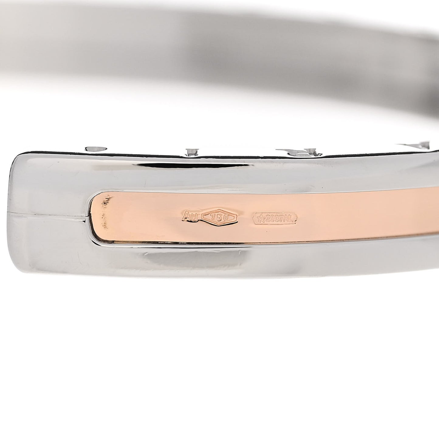 18K Rose Gold Stainless Steel B.Zero1 Cuff Bracelet SM