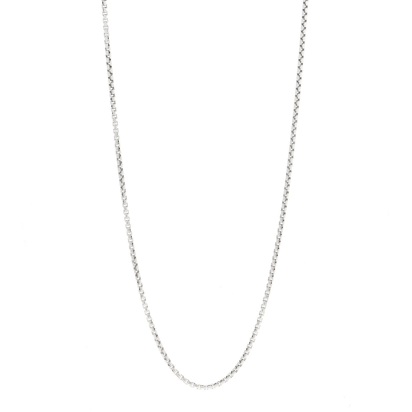 Sterling Silver 2.7mm Small Box Chain Necklace 26"