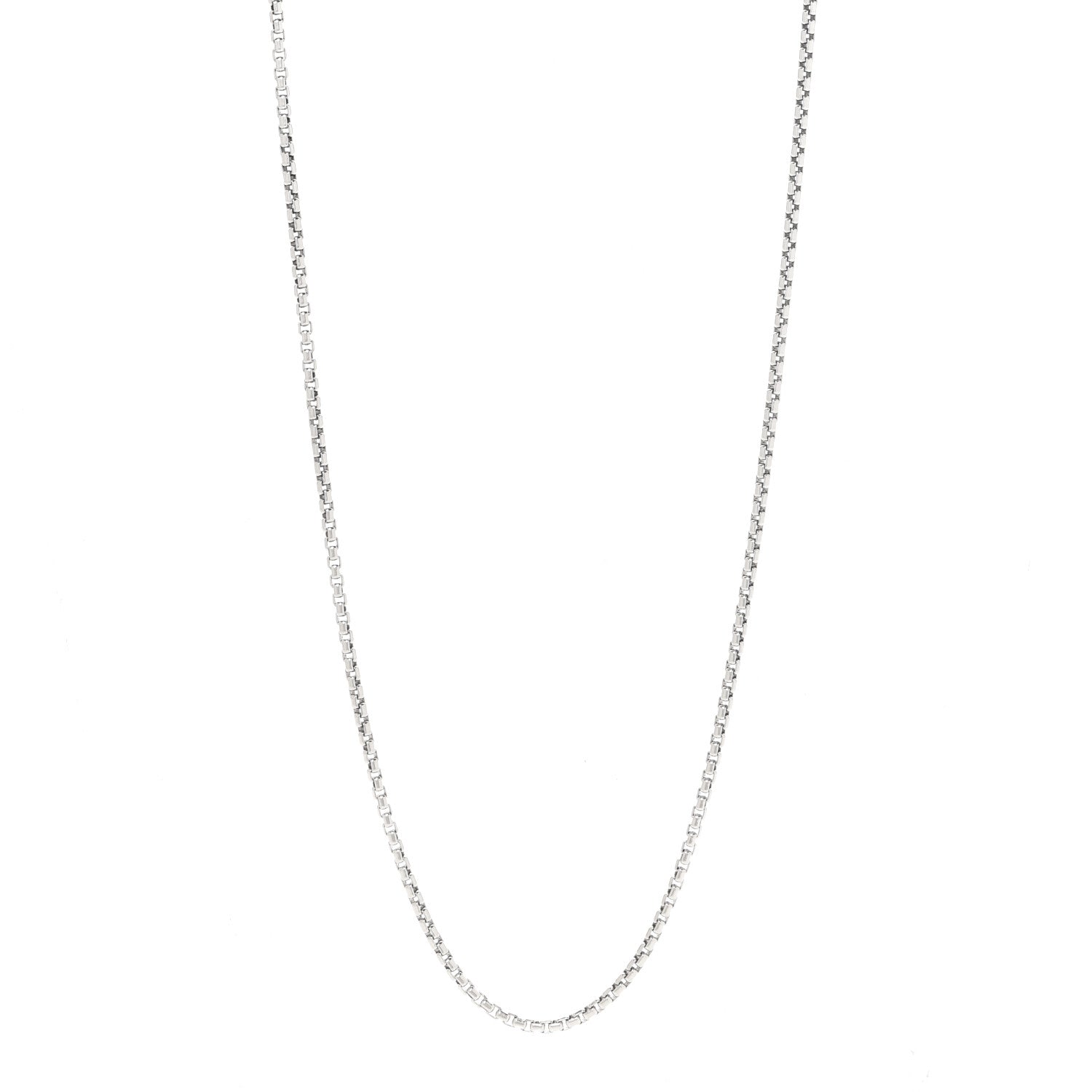 David Yurman Sterling Silver 2.7mm Small Box Chain Necklace 26" 1 of 4
