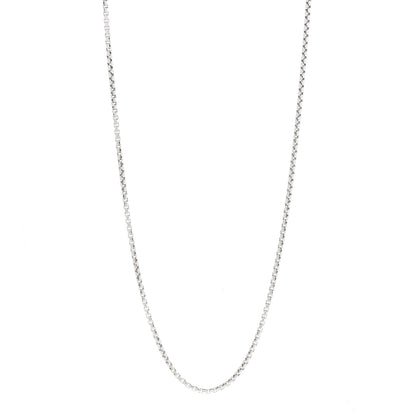 David Yurman Sterling Silver 2.7mm Small Box Chain Necklace 26" 1 of 4