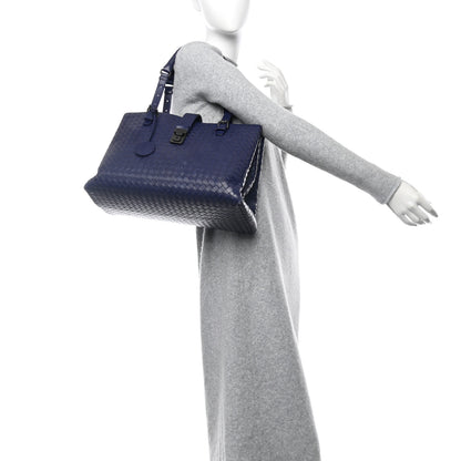 Bottega Veneta Nappa Intrecciato Medium Roma Tote Atlantic 2 of 14