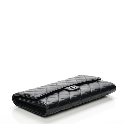 Chanel Lambskin Quilted Travel Wallet Navy 4 of 8