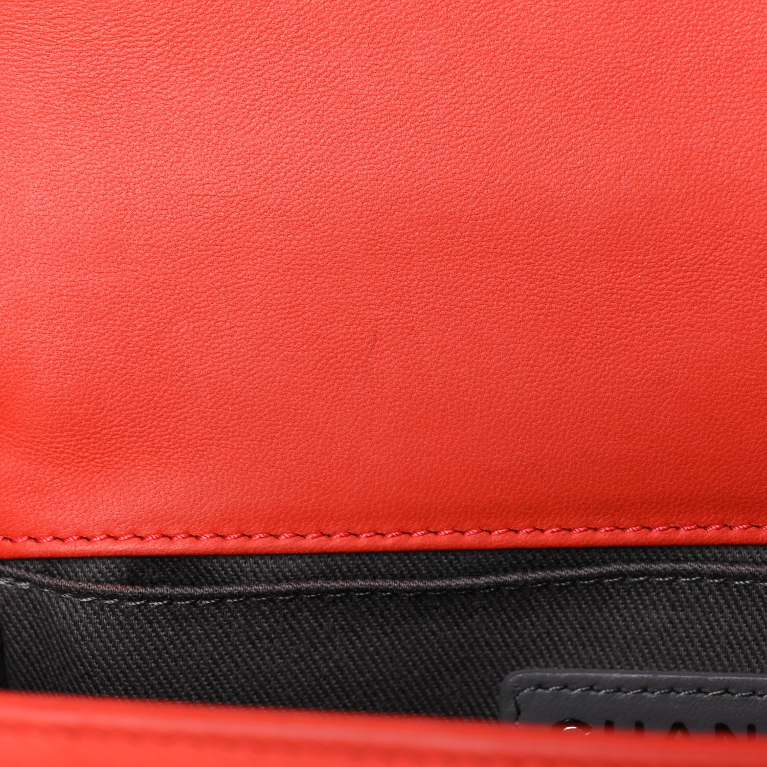 Chanel Lambskin Stingray Quilted Small Boy Flap Orange 13 of 20