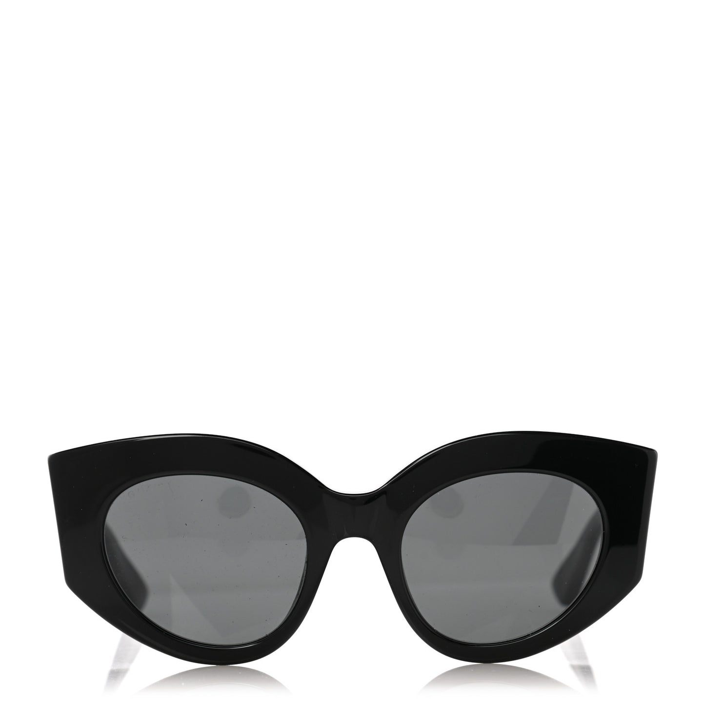 Acetate Oversized Rectangle Frame Web Sunglasses GG 0275/S Black