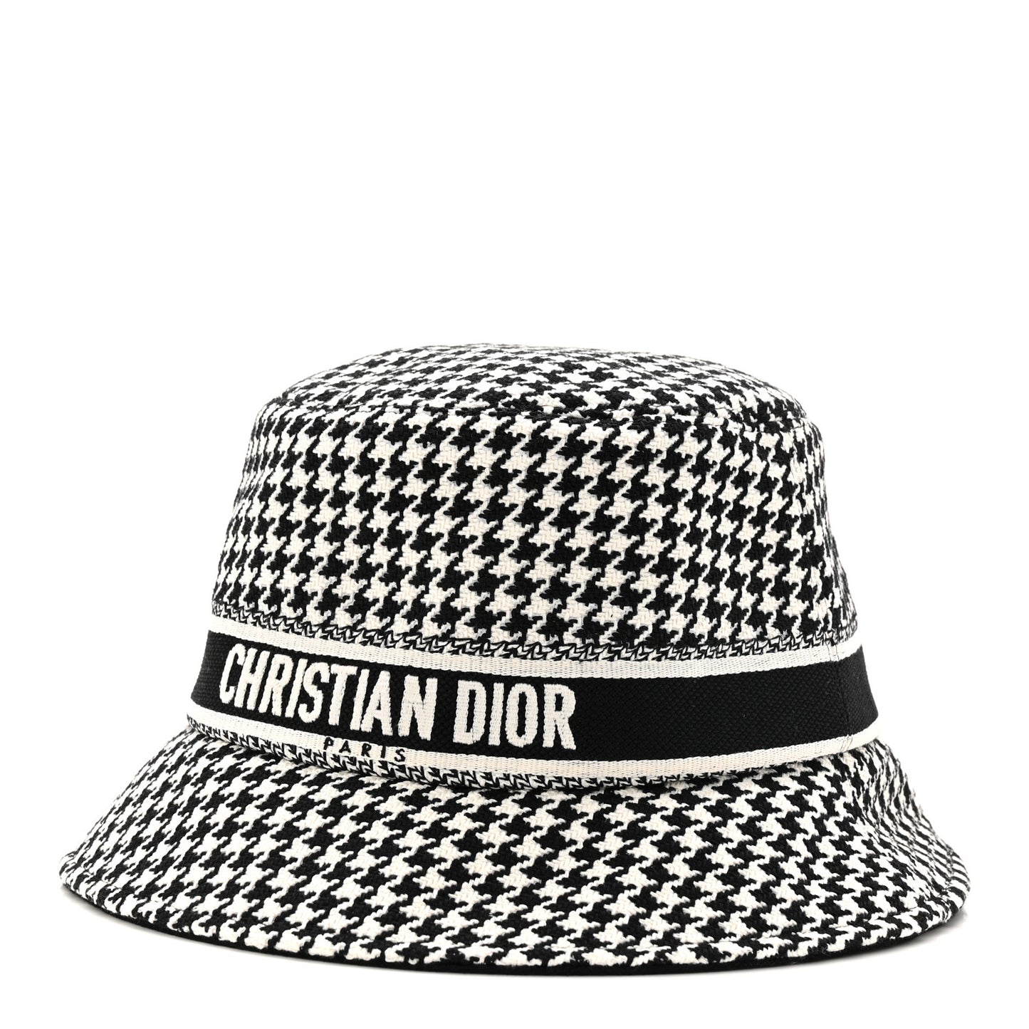 Pied De Poule Bucket Hat 57 Black White