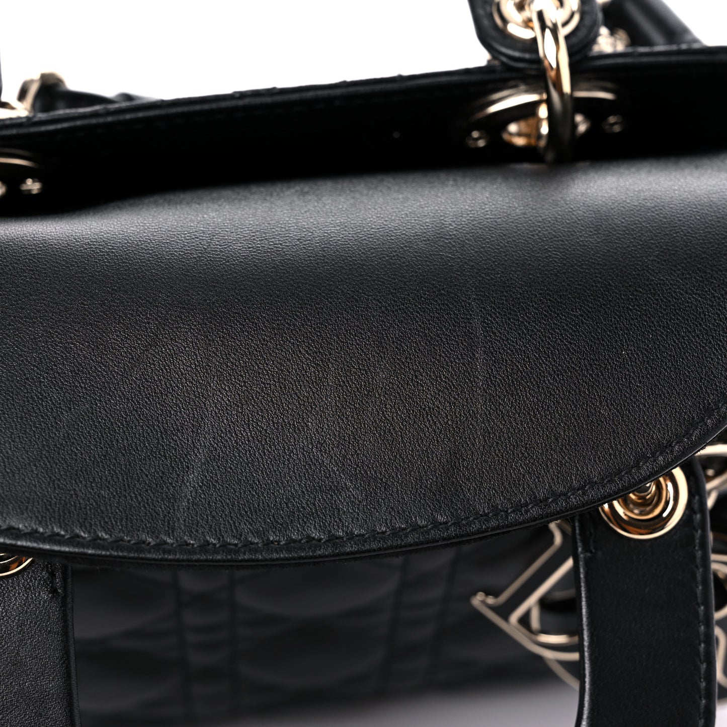 Lambskin Cannage Small My ABCDior Lady Dior Black