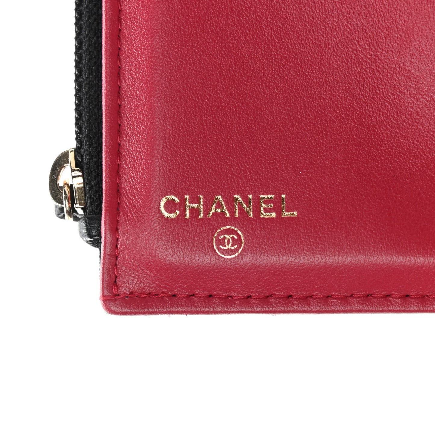 Lambskin Quilted Chanel 19 Small Flap Wallet Black
