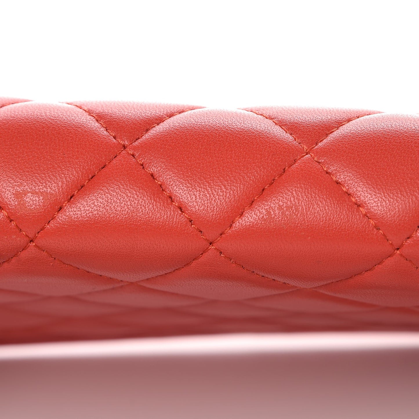 Lambskin Quilted Boy Wallet On Chain WOC Red