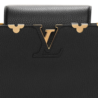Louis Vuitton Taurillon Embellished Flower Crown Capucines MM Black 11 of 18