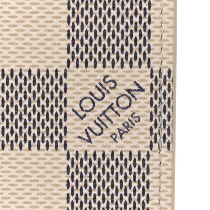 Louis Vuitton Damier Azur Felicie Chain Wallet Zippered Insert Rose Ballerine 7 of 8