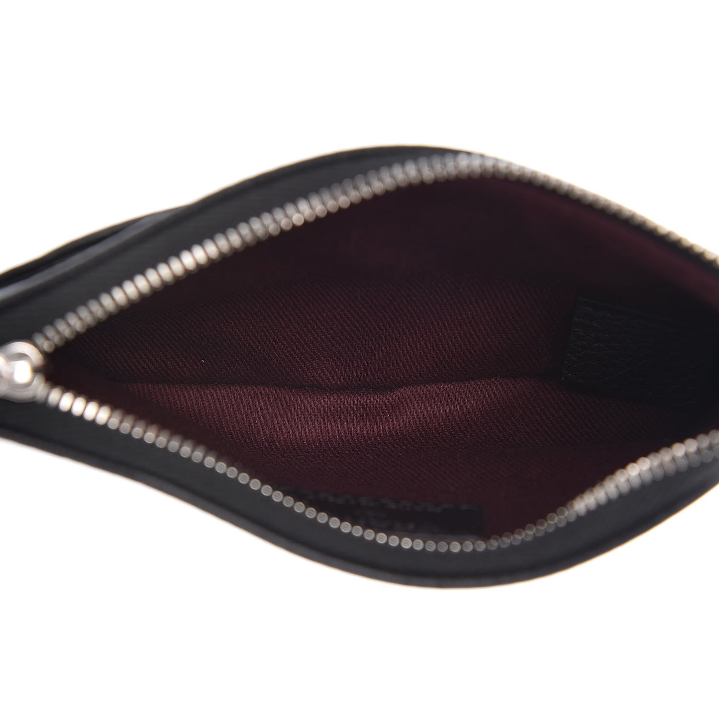 Grained Calfskin Small Neo Executive Cosmetic Case Black