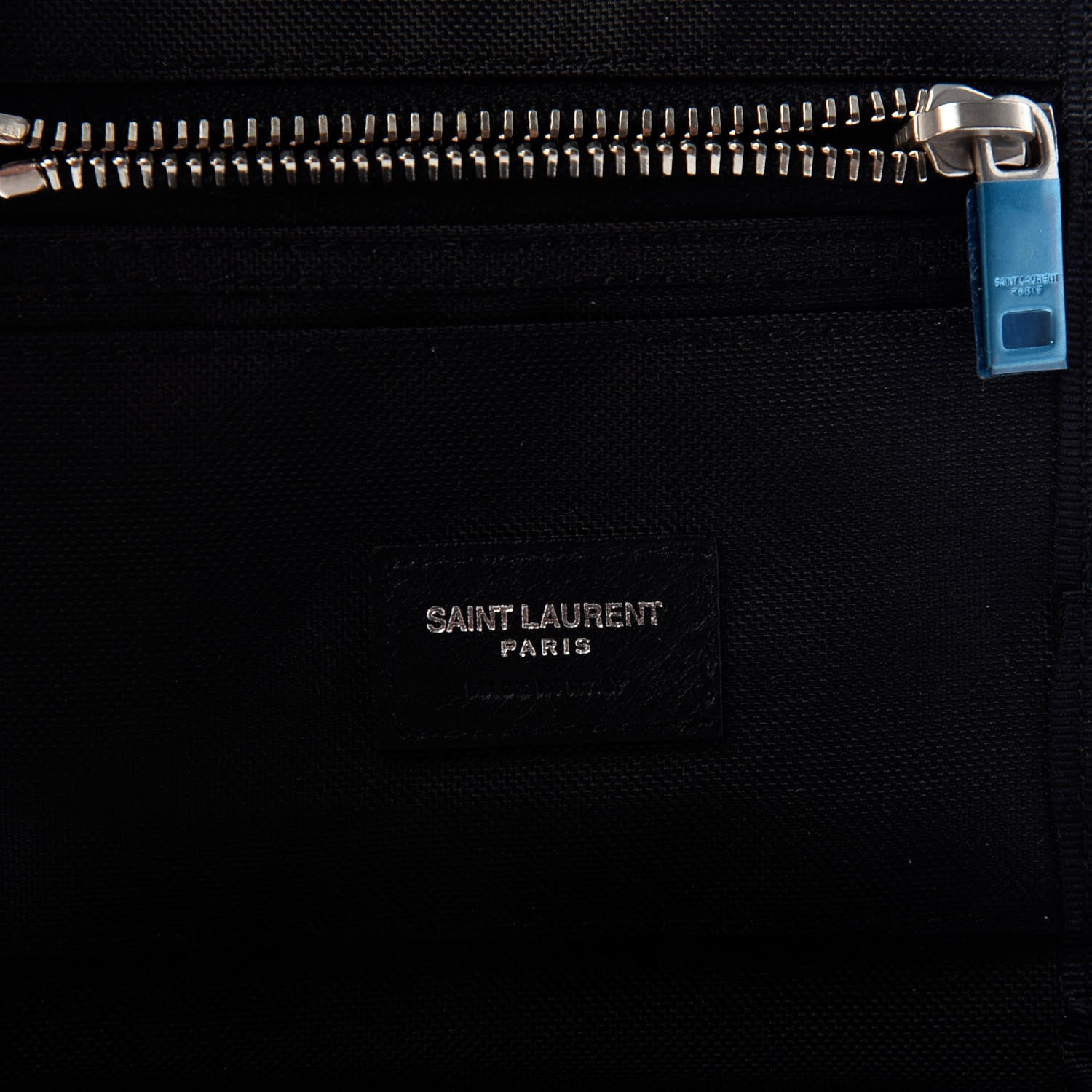 Saint Laurent Nylon Print Bandana Tiny Buffalo Wallet Black 6 of 6
