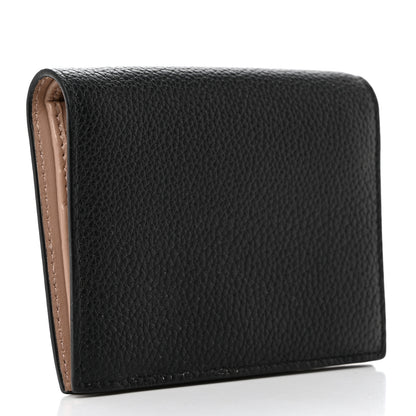 Prada Vitello Daino Small Bi-Fold Wallet Black Cammeo 3 of 9