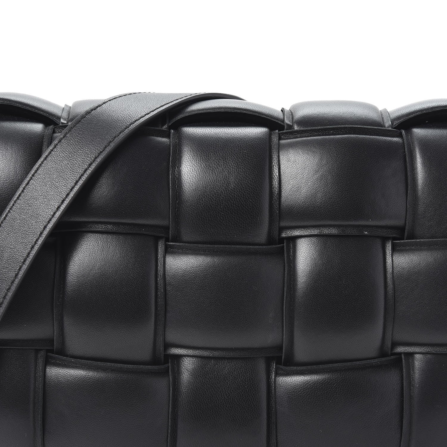 Bottega Veneta Nappa Maxi Intreccio Padded Cassette Crossbody Bag Black 9 of 9