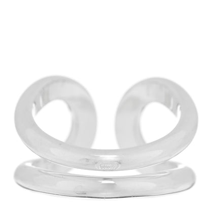 Hermes Sterling Silver Lima Ring 52 6 3 of 5