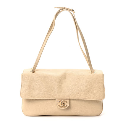 Chanel Grained Calfskin Small Souplissimo Maxi Flap Beige 1 of 10