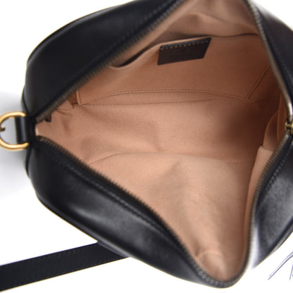 Gucci Calfskin Matelasse Small GG Marmont Chain Shoulder Bag Black 5 of 8