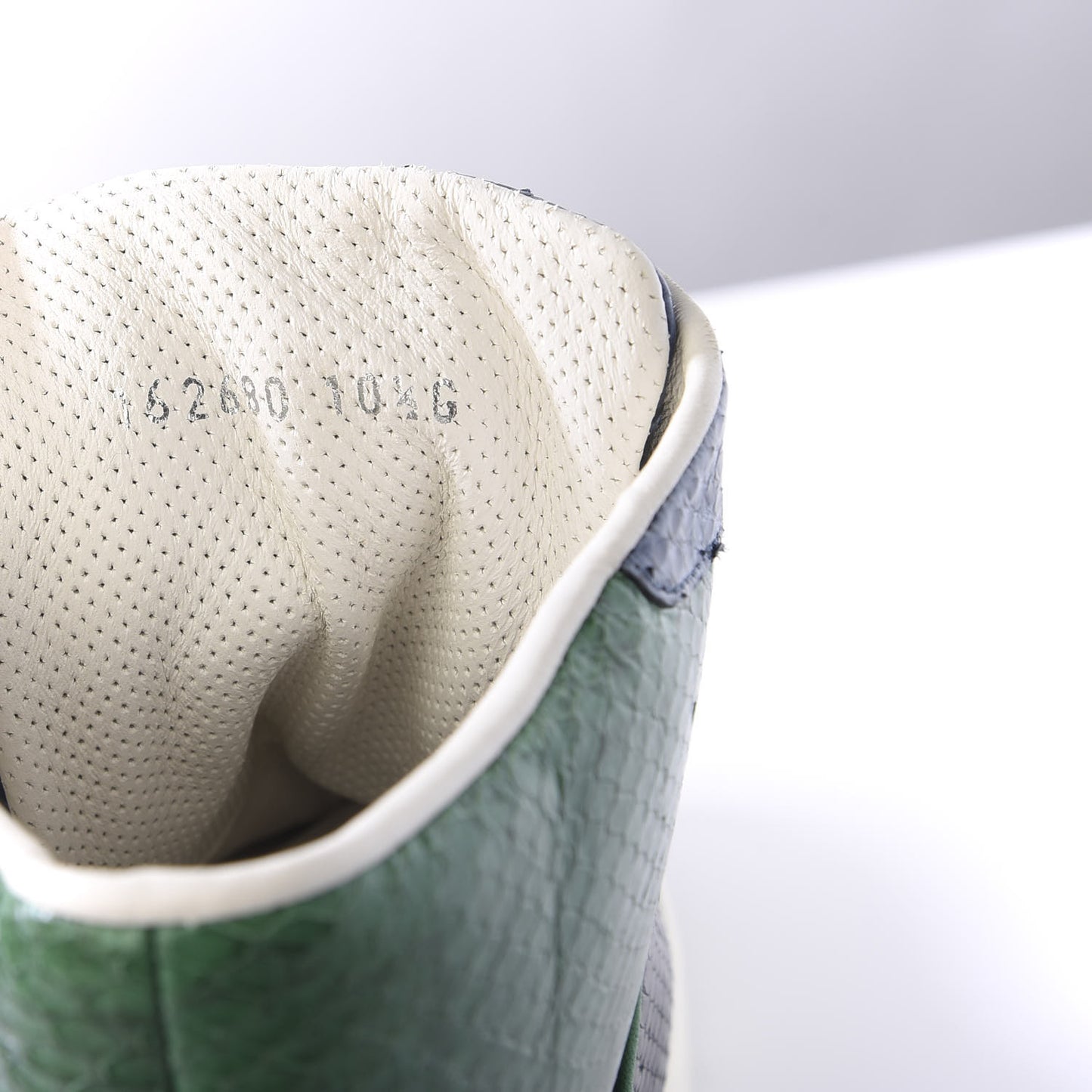 Snakeskin Interlocking G High Top Sneakers 10.5 Blue