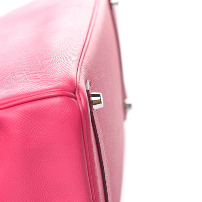 Hermes Epsom Candy Birkin 30 Rose Tyrien Rubis 27 of 30